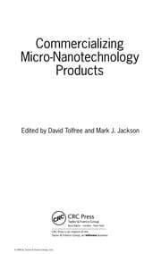 Tapa de Commercializing micro-nanotechnology products