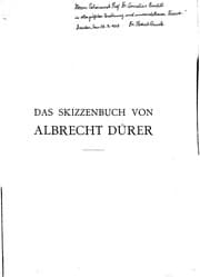 Tapa de Das Skizzenbuch von Albrecht Dürer: In der Königl. Öffentl. Bibliothek zu ...