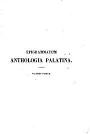 Tapa de Epigrammatum Anthologia Palatina