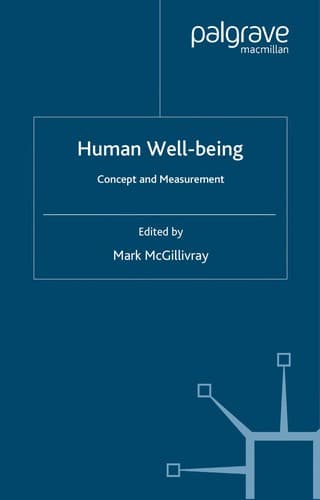 Tapa de Human well-being