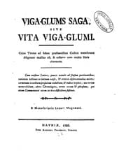 Tapa de Viga-Glums saga, sive Vita Viga-Glumi