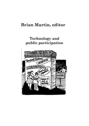 Tapa de Technology and public participation