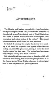 Tapa de Select Works of the British Poets, in a Chronological Series from Falconer ...