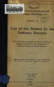 Tapa de Sundry Communications and Legal Opinions Concerning the Use of the Streets ...