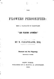 Tapa de The Flowers Personified: Being a Translation of Grandville's "Les Fleurs ...
