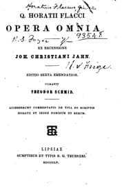 Tapa de Q. Horatii Flacci Opera omnia