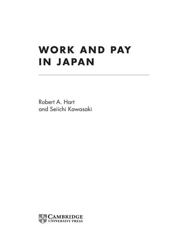 Tapa de Work and pay in Japan