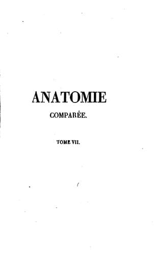 Tapa de Leçons d'anatomie comparée de Georges Cuvier