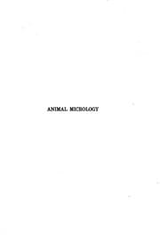 Tapa de Animal Micrology: Practical Exercises in Zoölogical Microtechnique