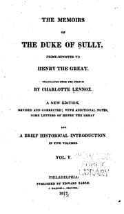 Tapa de The memoirs of the Duke of Sully