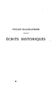 Tapa de Philon dA̓lexandrie: Écrits historiques, Influence, luttes et persécutions des Juifs dans le ...