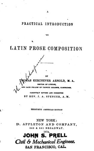 Tapa de Practical Introduction to Latin Prose Composition