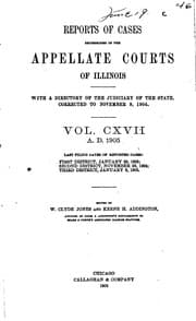 Tapa de Reports of Cases Determined in the Appellate Courts of Illinois