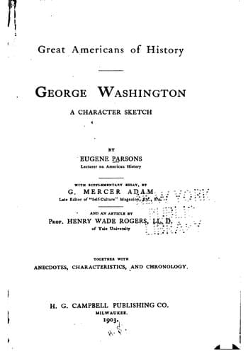 Tapa de George Washington