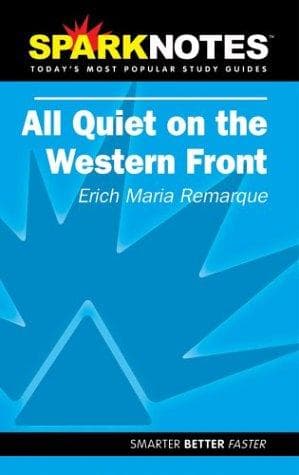 Tapa de Spark Notes All Quiet on the Western Front