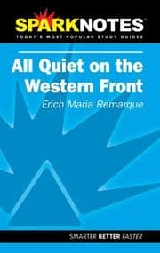Tapa de Spark Notes All Quiet on the Western Front