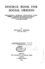 Tapa de Source book for social origins