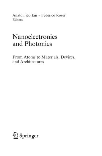 Tapa de Nanoelectronics and photonics