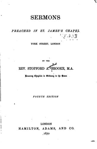 Tapa de sermons preached in st. james's chapel