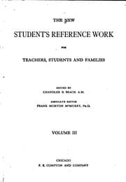 Tapa de The New Student's Reference Work for Teachers, Students and Families