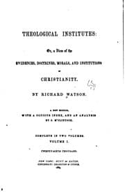 Tapa de Theological institutes