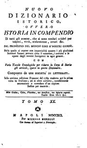 Tapa de Nuovo dizionario istorico