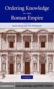Tapa de Ordering knowledge in the Roman Empire