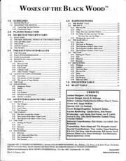 Tapa de Woses of the Black Wood (Middle Earth Role Playing MERP No. 8107)
