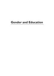 Tapa de Gender and education