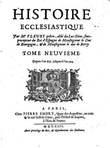 Tapa de Histoire ecclésiastique
