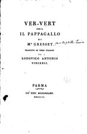 Tapa de Ver-Vert: ossia, Il pappagallo