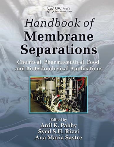 Tapa de Handbook of membrane separations