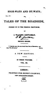 Tapa de High-ways and By-ways: Or Tales of the Roadside, Picked Up in the French ...