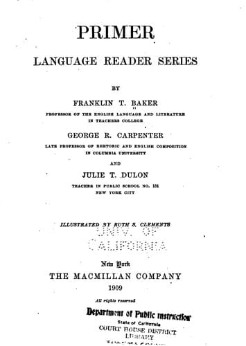 Tapa de Primer: Language Reader Series