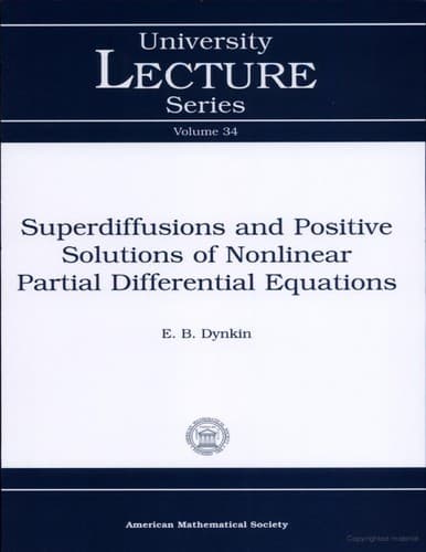 Tapa de Superdiffusions and positive solutions of nonlinear partial differential equations