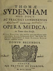 Tapa de Thomae Sydenham med. doct. ac practici Londinensis ... Opera medica
