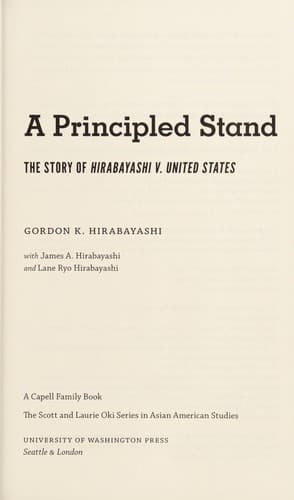 Tapa de A principled stand