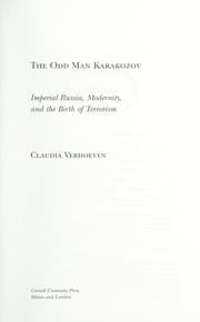 Tapa de The odd man Karakozov