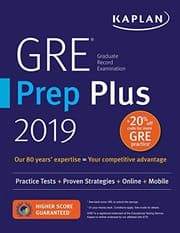 Tapa de GRE Prep Plus 2019: Practice Tests + Proven Strategies + Online + Video + Mobile (Kaplan Test Prep)