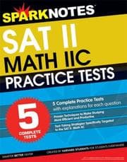 Tapa de 5 Practice Tests for the SAT II Math IIC (SparkNotes Test Prep) (SparkNotes Test Prep)