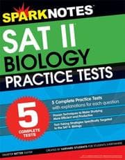 Tapa de 5 Practice Tests for the SAT II Biology (SparkNotes Test Prep) (SparkNotes Test Prep)