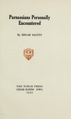 Tapa de Parnassians personally encountered