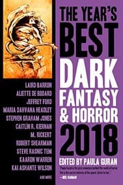 Tapa de The Year’s Best Dark Fantasy & Horror 2018 Edition