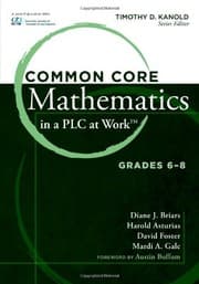 Tapa de Common Core Mathematics in a PLC at Work, Grades 6-8