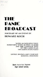 Tapa de The panic broadcast; portrait of an event
