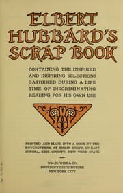 Tapa de Elbert Hubbard's scrap book