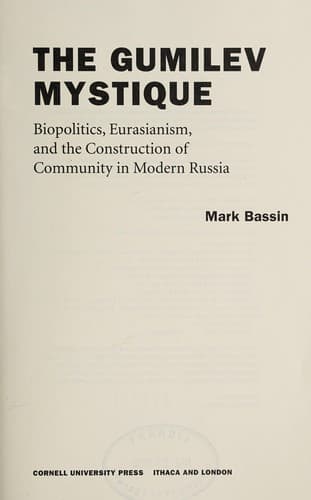 Tapa de The Gumilev mystique