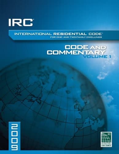 Tapa de 2009 International Residential Code Commentery, Volume 1 (International Code Council Series)