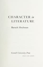 Tapa de Character in literature