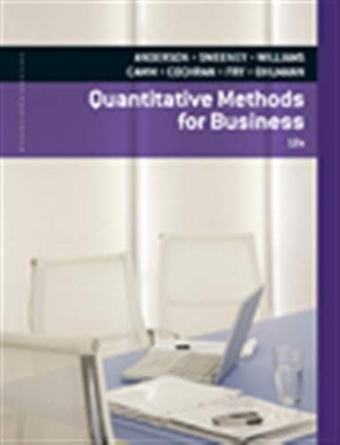 Tapa de Quantitative Methods for Business (with Printed Access Card)